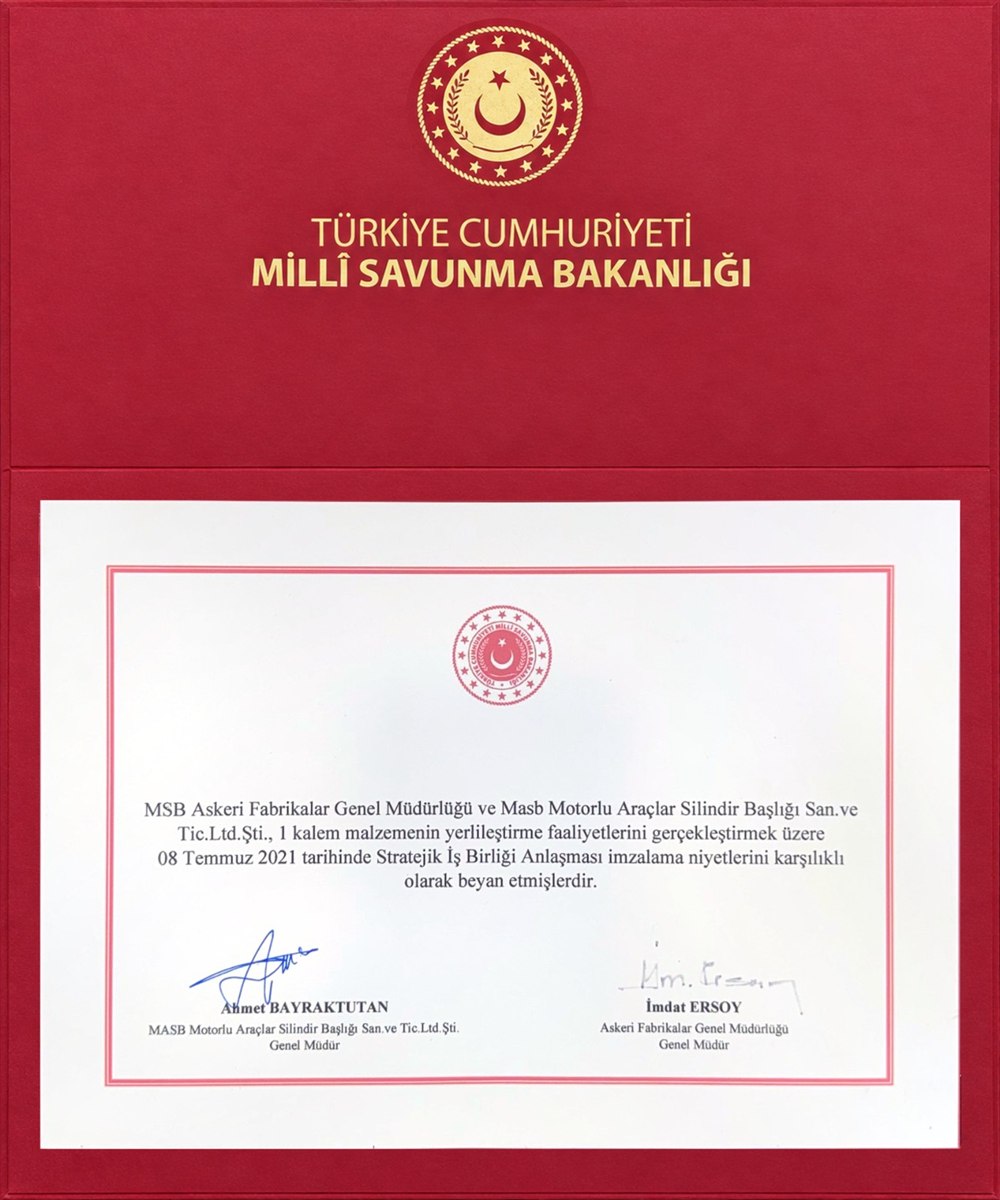 MSB Askeri Fabrikalar Genel Müdürlüğü